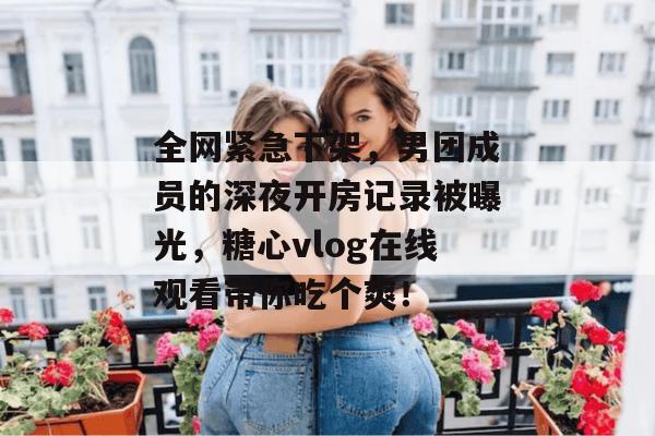 全网紧急下架，男团成员的深夜开房记录被曝光，糖心vlog在线观看带你吃个爽！